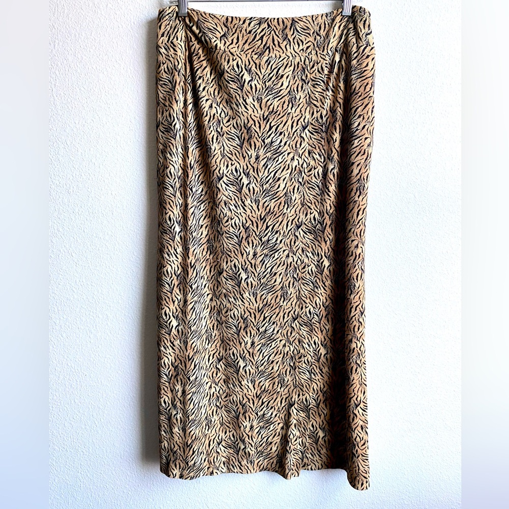Animal Print Maxi Skirt